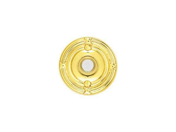 Emtek 2407 Brass Ribbon & Reed Door Bell Cover